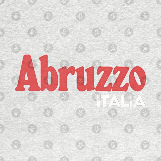 Abruzzo // Italia Typography Region Design by DankFutura